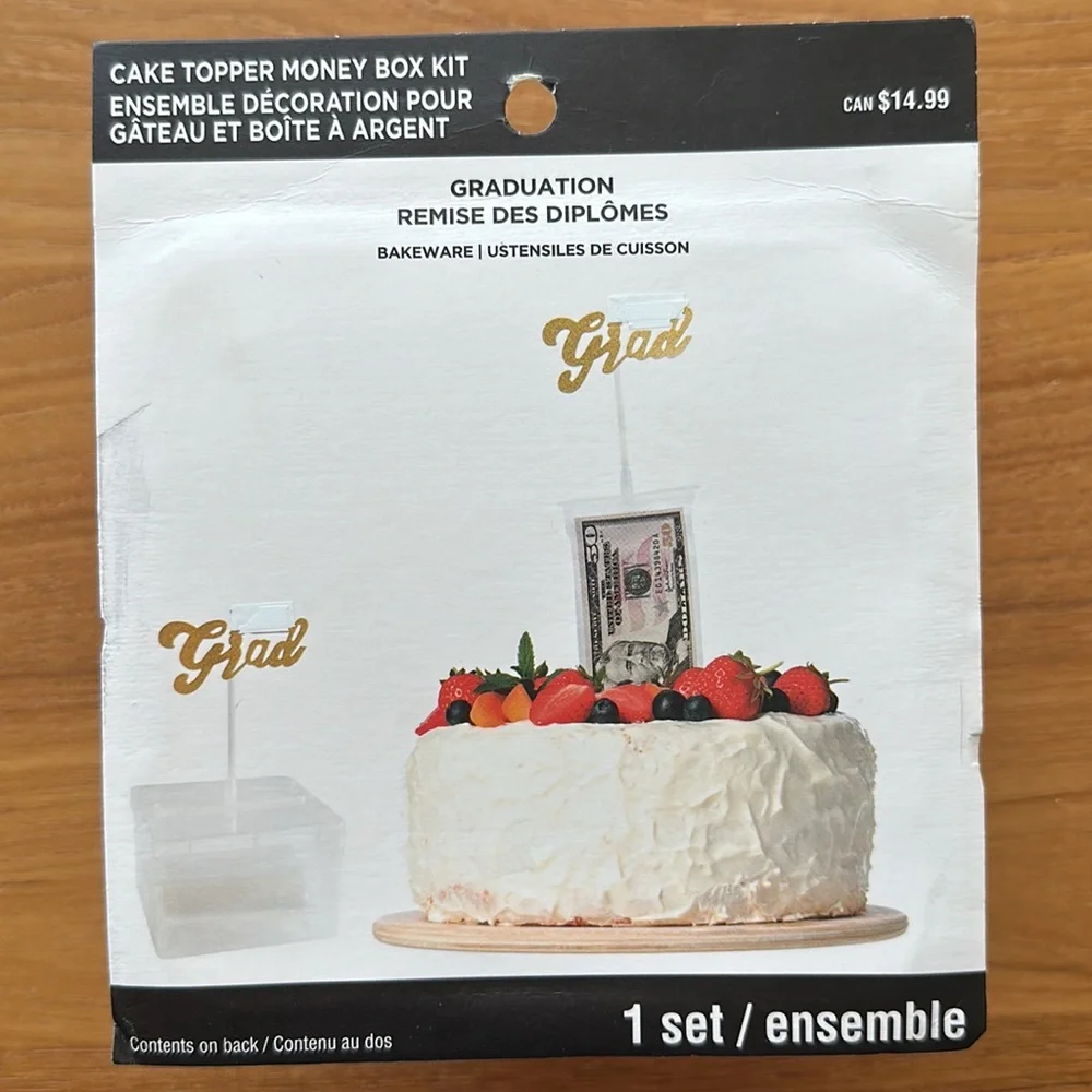 Graduation Cake Topper Money Box Kit